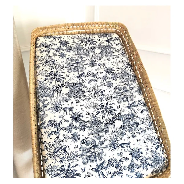 Panier à langer (matelas et drap housse) - 18 tissus au choix