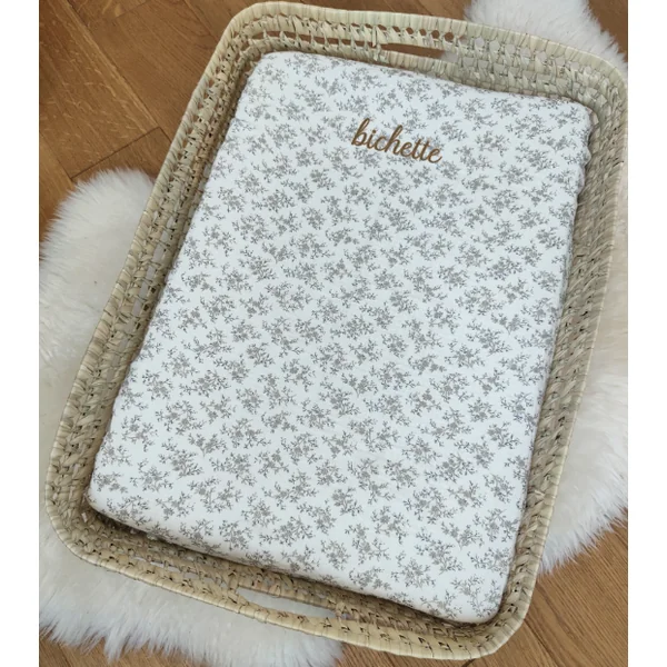Panier à langer (matelas et drap housse) - 18 tissus au choix