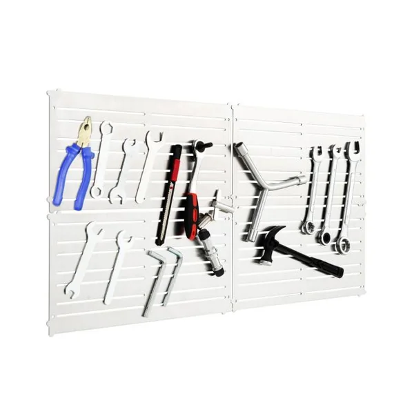 Panneau Mural Porte-Outils Lot de 4 avec 32 Bandes Magnétiques Puissantes Système de Rangement Mural pour Outils Peu Encombrants pour Atelier Garage