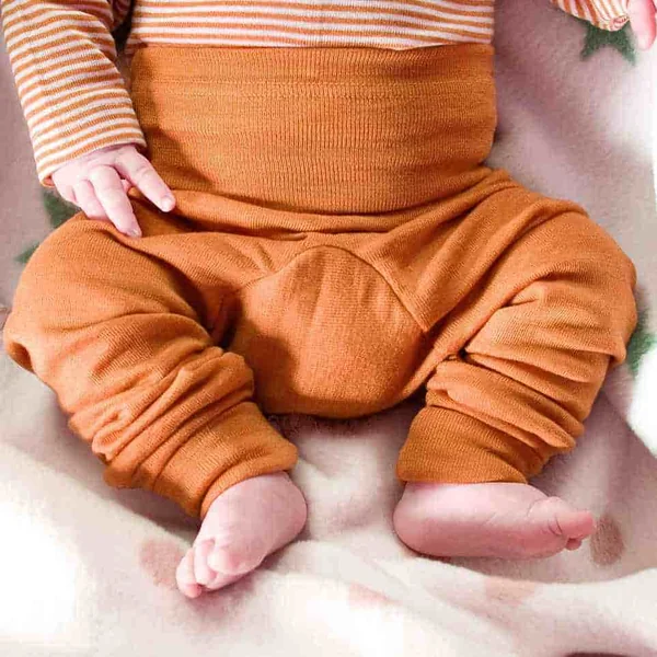 Pantalon bébé évolutif en laine mérinos et soie - COSILANA