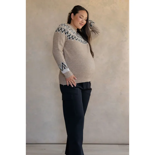 Pantalon cargo (à taille élastique) - noir