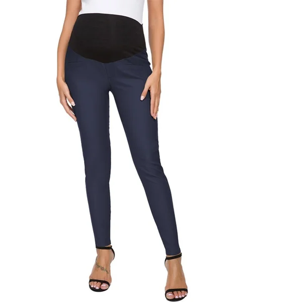 Pantalon de grossesse coupe slim - Noir/Bleu/kaki - Livraison standard gratuite