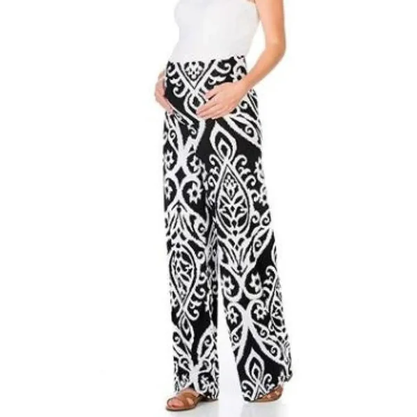 Pantalon de Grossesse Fluide Imprimé