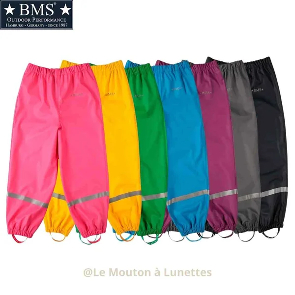 Pantalon de pluie imperméable enfant certifié Oekotex - BMS OEKO-TEX® STANDARD 100