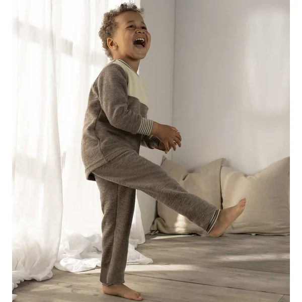 Pantalon de pyjama en laine bouclette bio - Pyjama enfant ENGEL NATUR