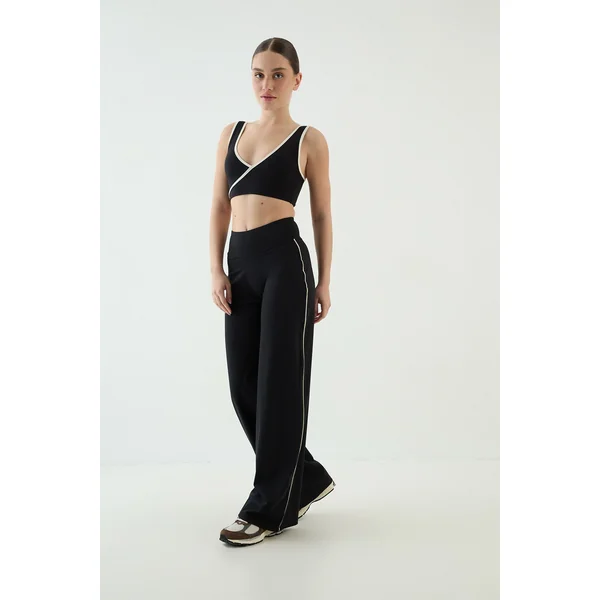 Pantalon De Yoga Jambe Large À Passepoil Contour Dsgn Studio