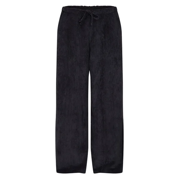 Pantalon Large En Velours Côtelé Taille Basse Avec Cordon De Serrage