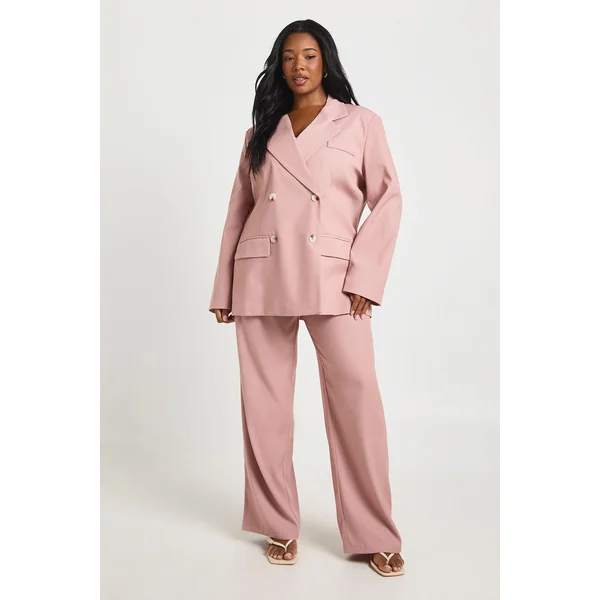 Pantalon Large Taille Haute Coupe Ajustée