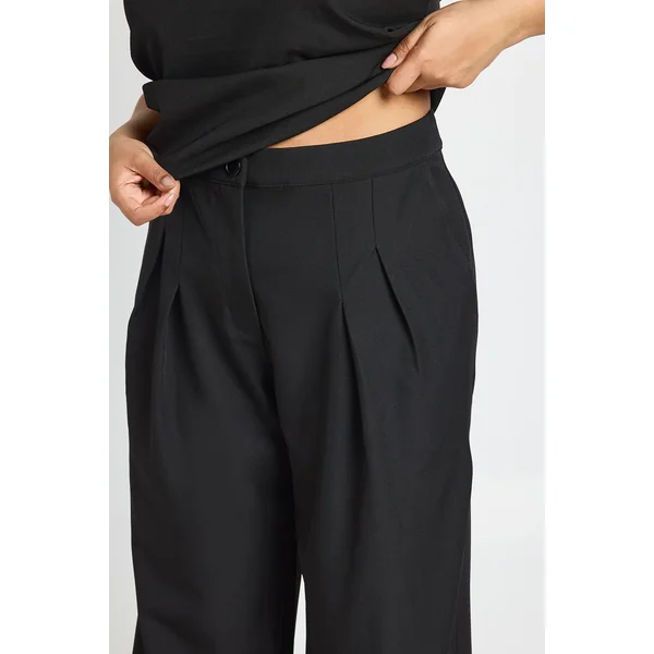 Pantalon Large Taille Haute Grande Taille