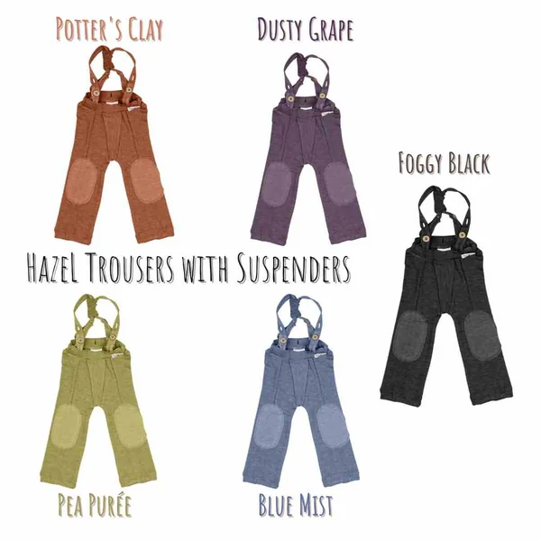 Pantalon à bretelles Hazel en laine mérinos - Manymonths - Derniers exemplaires Charmer/Explorer