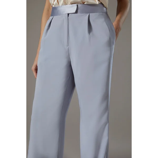 Pantalon à Panneau Sergé Satiné