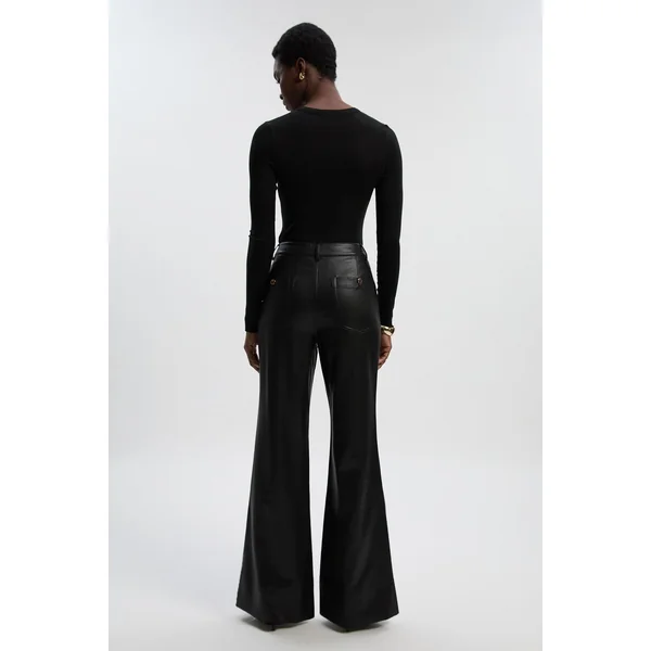 Pantalon Évasé Ajusté en synthétique Petite Taille