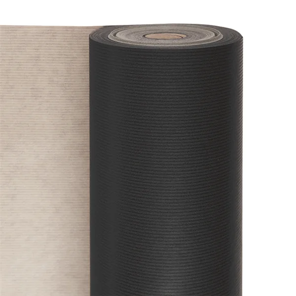 PAPIER CADEAU COULEUR UNIE 60 G/M2 0,7x100 M NOIR KRAFT VERGÉ (1 UNITÉ) - Garcia de Pou