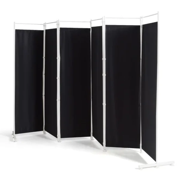 Paravent sur Pied 6 Panneaux Pliable Brise Vue Cloison de Séparation Pièce Protéger Privée 300 x 180 CM Café