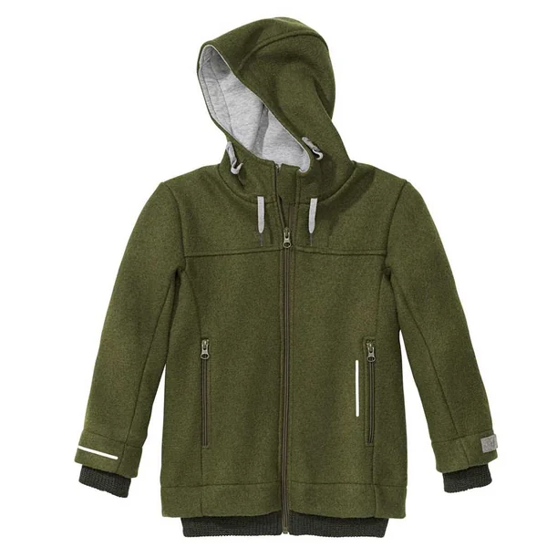Parka hiver enfant et ado en laine bouillie bio - Veste Outdoor DISANA 3 à 14 ans