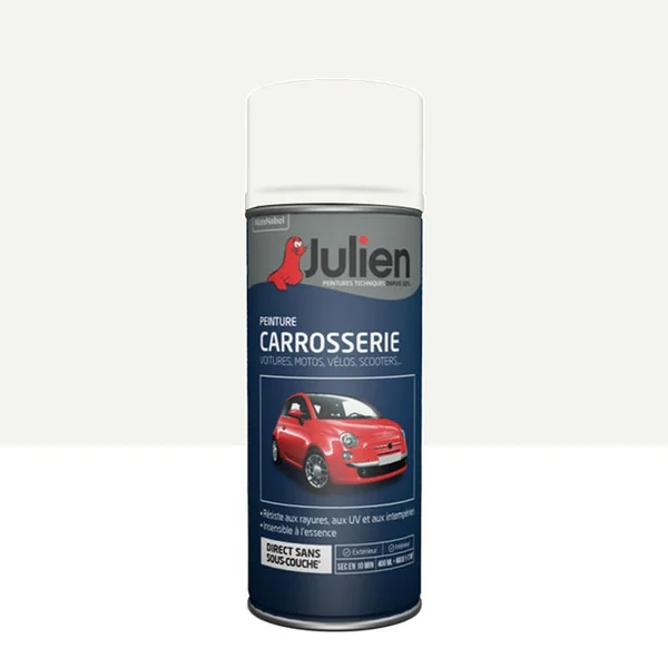 Peinture Aérosol Carrosserie Brillant Blanc 400 ml