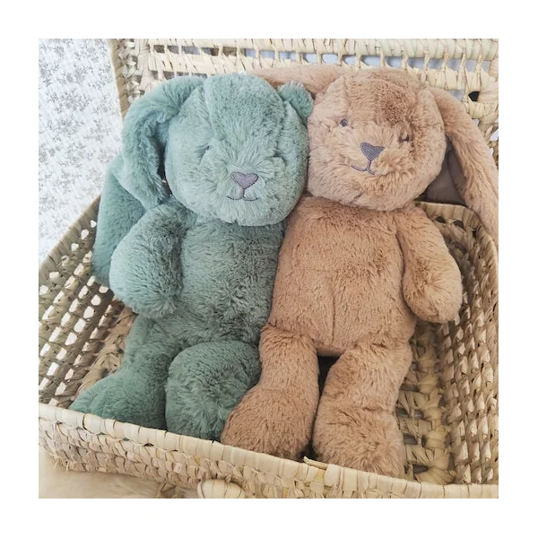 Peluche lapin taupe