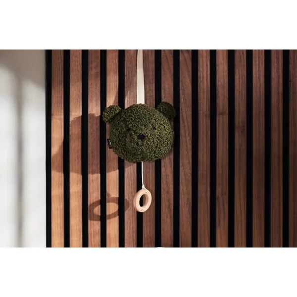 Peluche musicale ourson Leaf Green
