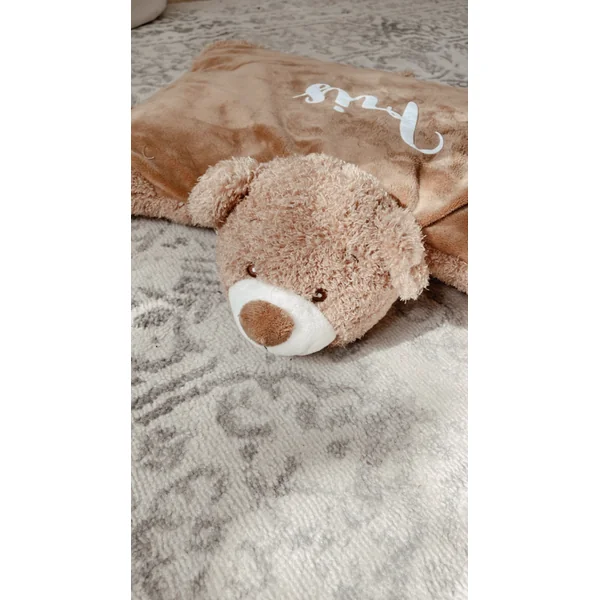 Peluche Ours Coussin Personnalisée – Douceur et Tendresse