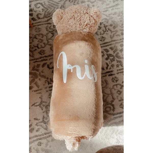 Peluche Ours Coussin Personnalisée – Douceur et Tendresse
