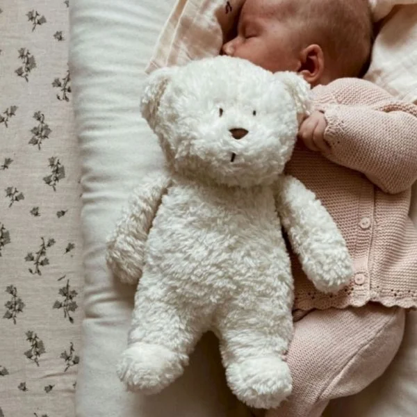 Peluche veilleuse Moonie blanc polaire