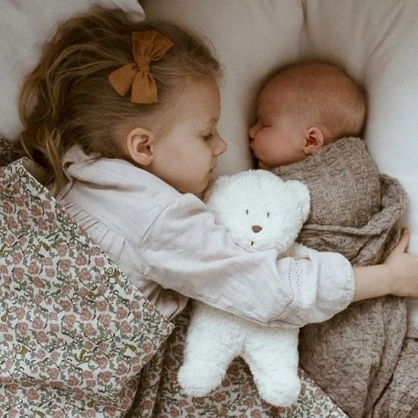 Peluche veilleuse Moonie blanc polaire