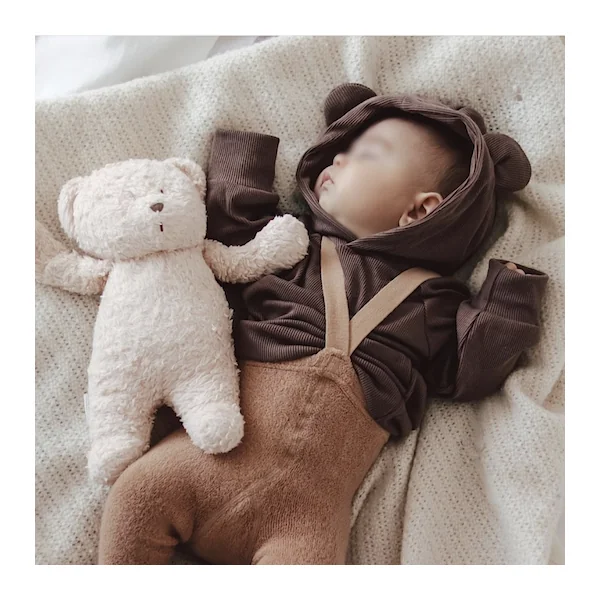 Peluche veilleuse Moonie blanc polaire