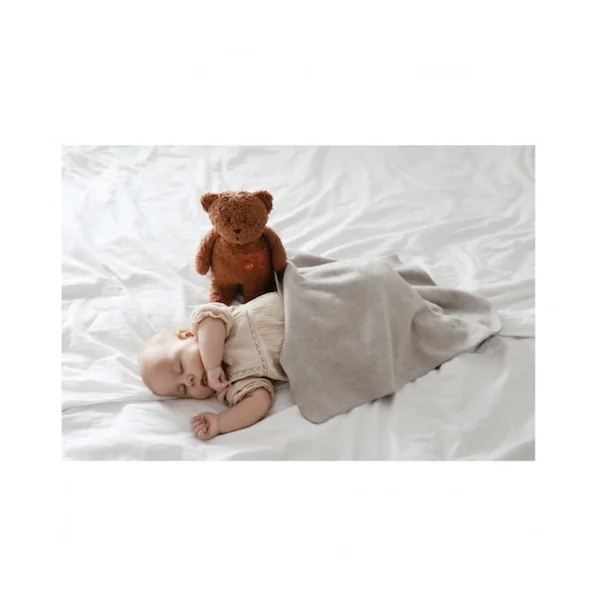 Peluche veilleuse Moonie caramel