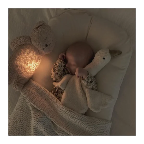 Peluche veilleuse Moonie caramel