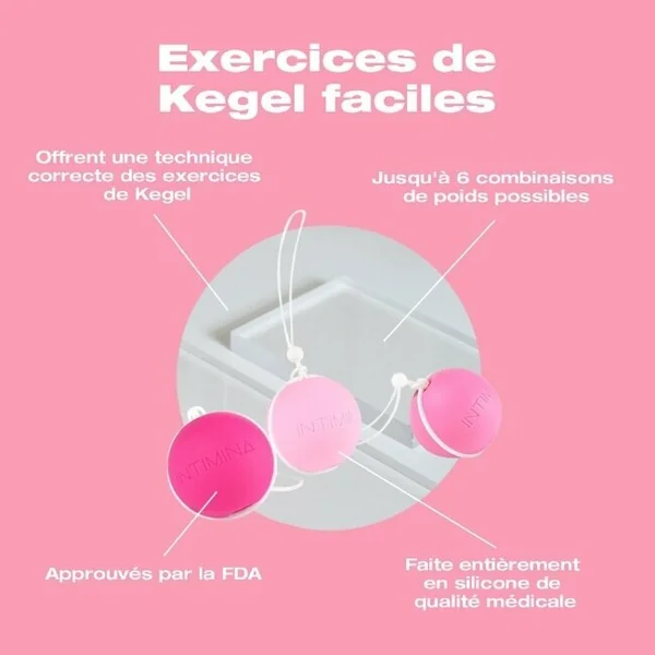 Perles de Kegel Laselle Intimina - Pack de 3