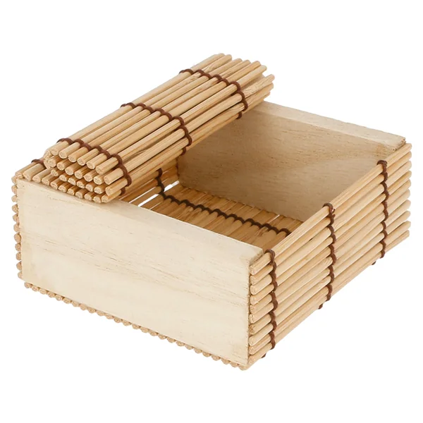 PETITES BOÎTES SUSHI 8,5x8,5x4 CM NATUREL BAMBOU (50 UNITÉ) - Garcia de Pou