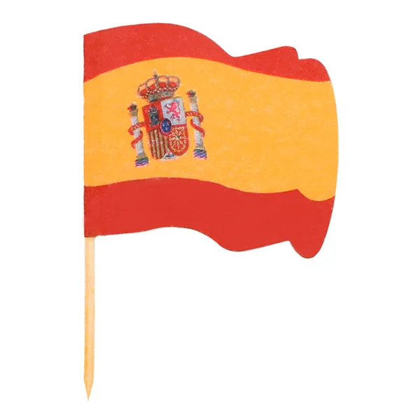 PETITS DRAPEAUX "ESPAGNE" 4x3/6,5 CM ASSORTI BOIS (144 UNITÉ) - Garcia de Pou