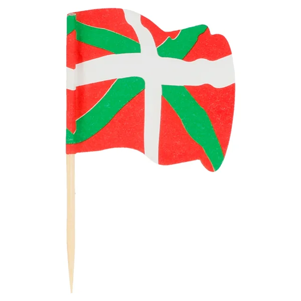 PETITS DRAPEAUX "EUSKADI" 4x3/6,5 CM ASSORTI BOIS (144 UNITÉ) - Garcia de Pou