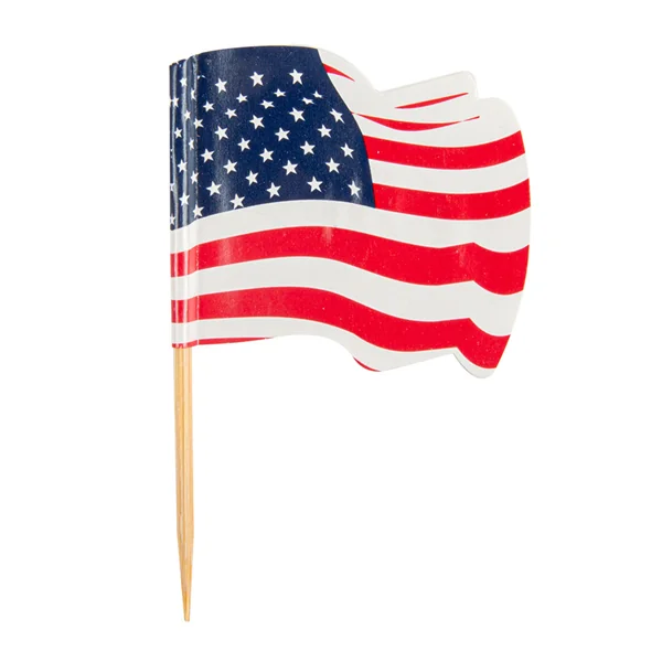 PETITS DRAPEAUX "USA" 4x3/6,5 CM ASSORTI BOIS (144 UNITÉ) - Garcia de Pou