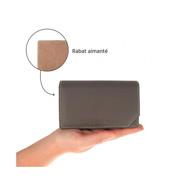 Pilulier semainier Anabox Multicolore Matin Midi Soir avec étui gris
