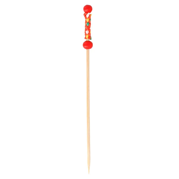 PIQUES "PERLE" 12 (h) CM ROUGE BAMBOU (100 UNITÉ) - Garcia de Pou