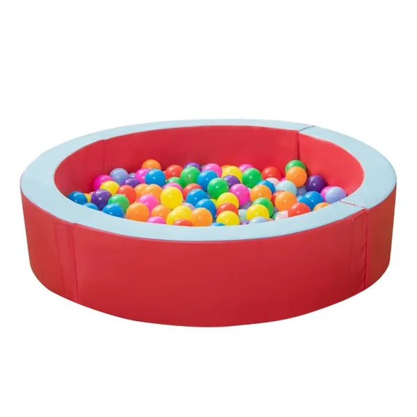 Piscine à Balles en Mousse avec 50 Balles Colorées pour Enfants de 3 Ans et Plus Parc avec Surface en PU Facile à Nettoyer pour la Crèche