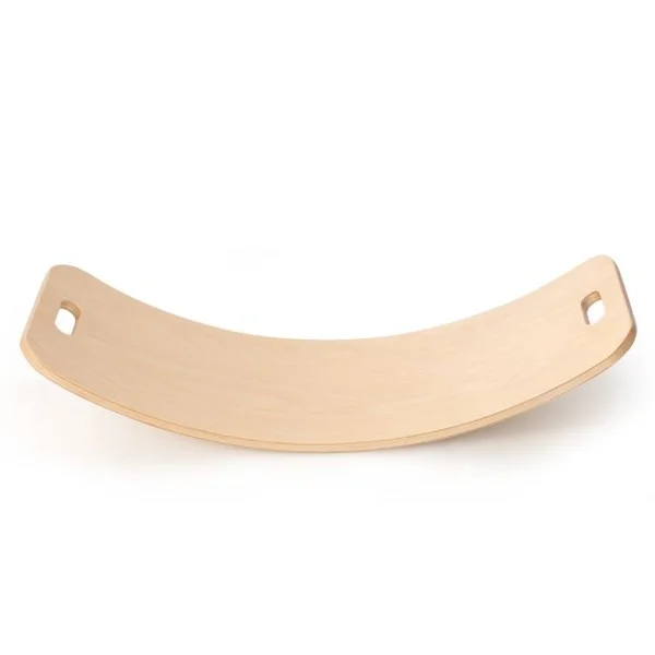 Planches d’Équilibre en Bois 2 Pièces 87x30/60x30CM Charge 150KG Balance Board avec Courbe Douce et Poignées 2CM d'Épaisseur