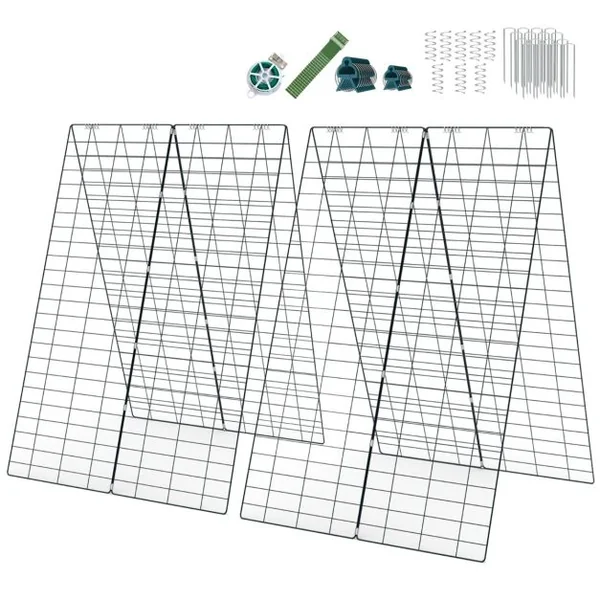 Plante Grimpante de Jardin 2 Pièces Support de Croissance pour Plantes Grimpantes Légumes Fruits