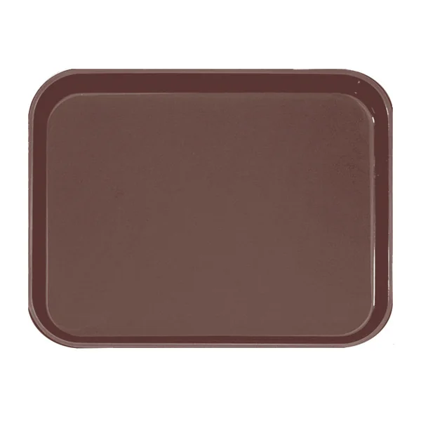 PLATEAU ANTI-DÉRAPANT RECTANGULAIRE 51x38 CM MARRON PP (1 UNITÉ) - Garcia de Pou