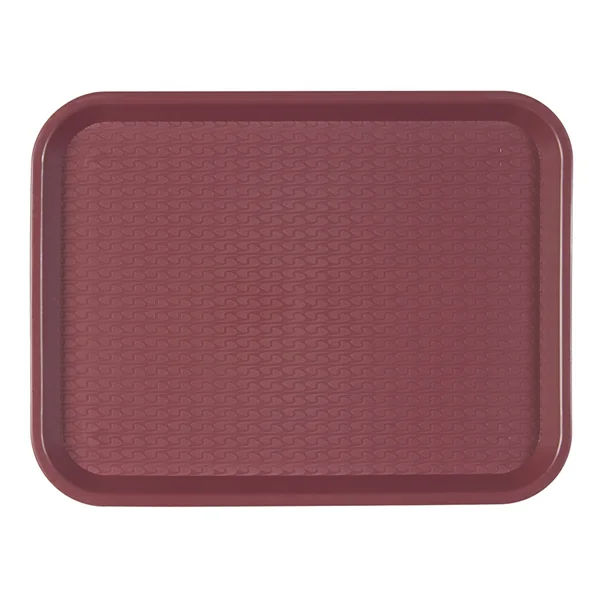 PLATEAU FAST FOOD 27,5x35,5 CM BORDEAUX PP (1 UNITÉ) - Garcia de Pou
