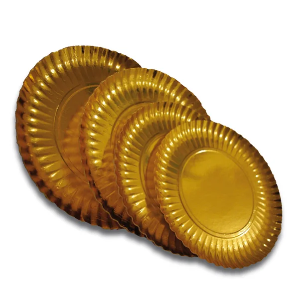 PLATEAUX 700 + 17 PE G/M2 Ø 27 CM OR CARTON (100 UNITÉ) - Garcia de Pou