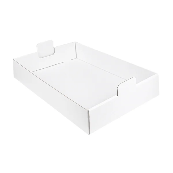 PLATEAUX REGROUPER 390 G/M2 54,5x38,5x9,5 CM BLANC CARTON (50 UNITÉ) - Garcia de Pou