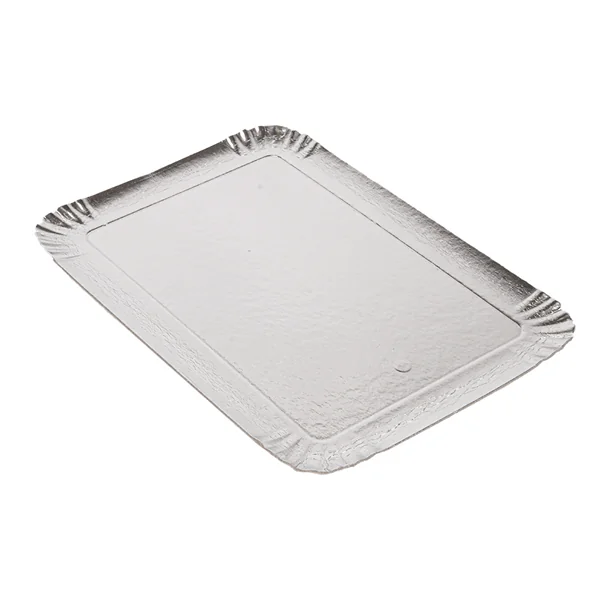 PLATEAUX "TRAITEUR" DEUX FACES 1100 G/M2 19x28 CM ARGENT/OR CARTON (100 UNITÉ) - Garcia de Pou