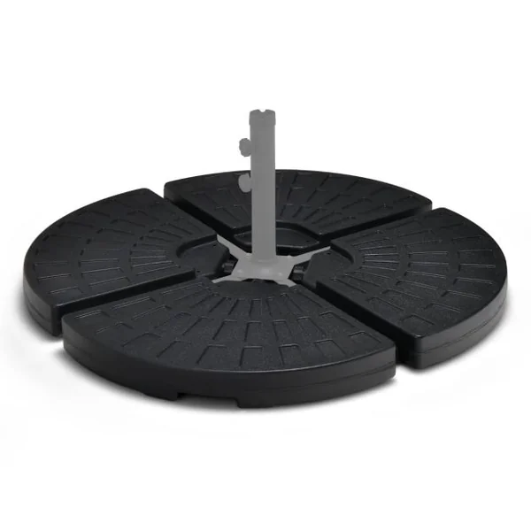 Poids de Lestage pour Parasol Extérieur Base de Parasol en Décalage en Porte-à-faux Robuste pour Patio 4 Pièces 11L