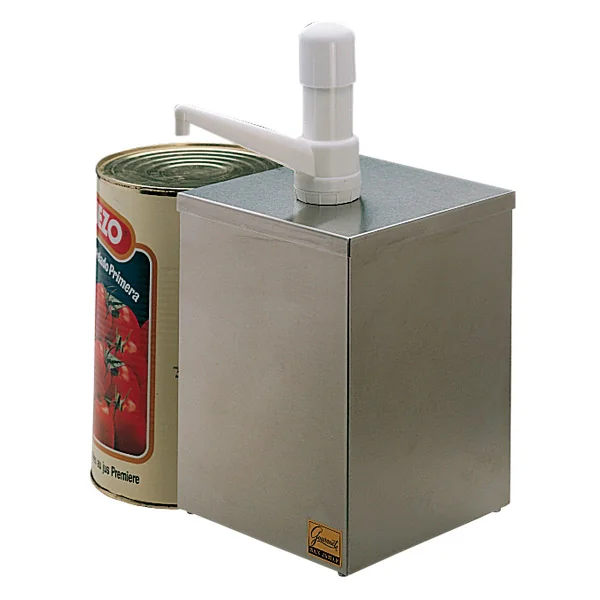 POMPE CONDIMENTS 1 POMPE 18,2x18,2x39 CM ARGENTE INOX (1 UNITÉ) - Garcia de Pou