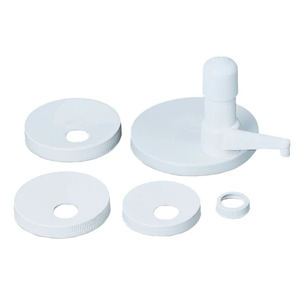 POMPE PRODUITS VISQUEUX - KIT 5 COUVERCLES 34,5 CM BLANC PLASTIQUE (1 UNITÉ) - Garcia de Pou