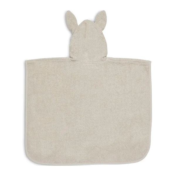Poncho de bain lapin nougat