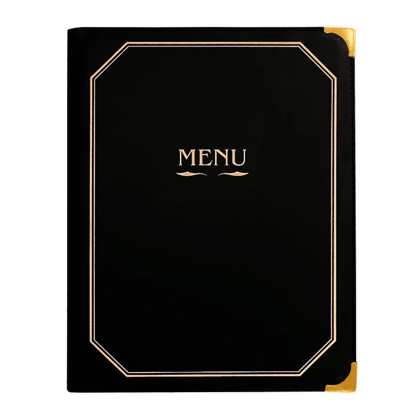 PORTE MENU 8 POCHETTES DIN-A4 25,5x33 CM NOIR PVC (1 UNITÉ) - Garcia de Pou