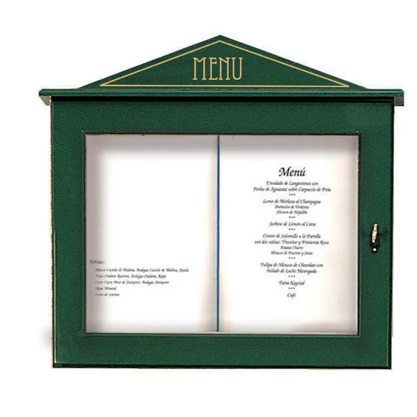 PORTE MENUS LUMINEUX 60x65x8 CM VERT BOIS (1 UNITÉ) - Garcia de Pou